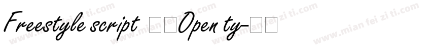 Freestyle script  常规Open ty字体转换